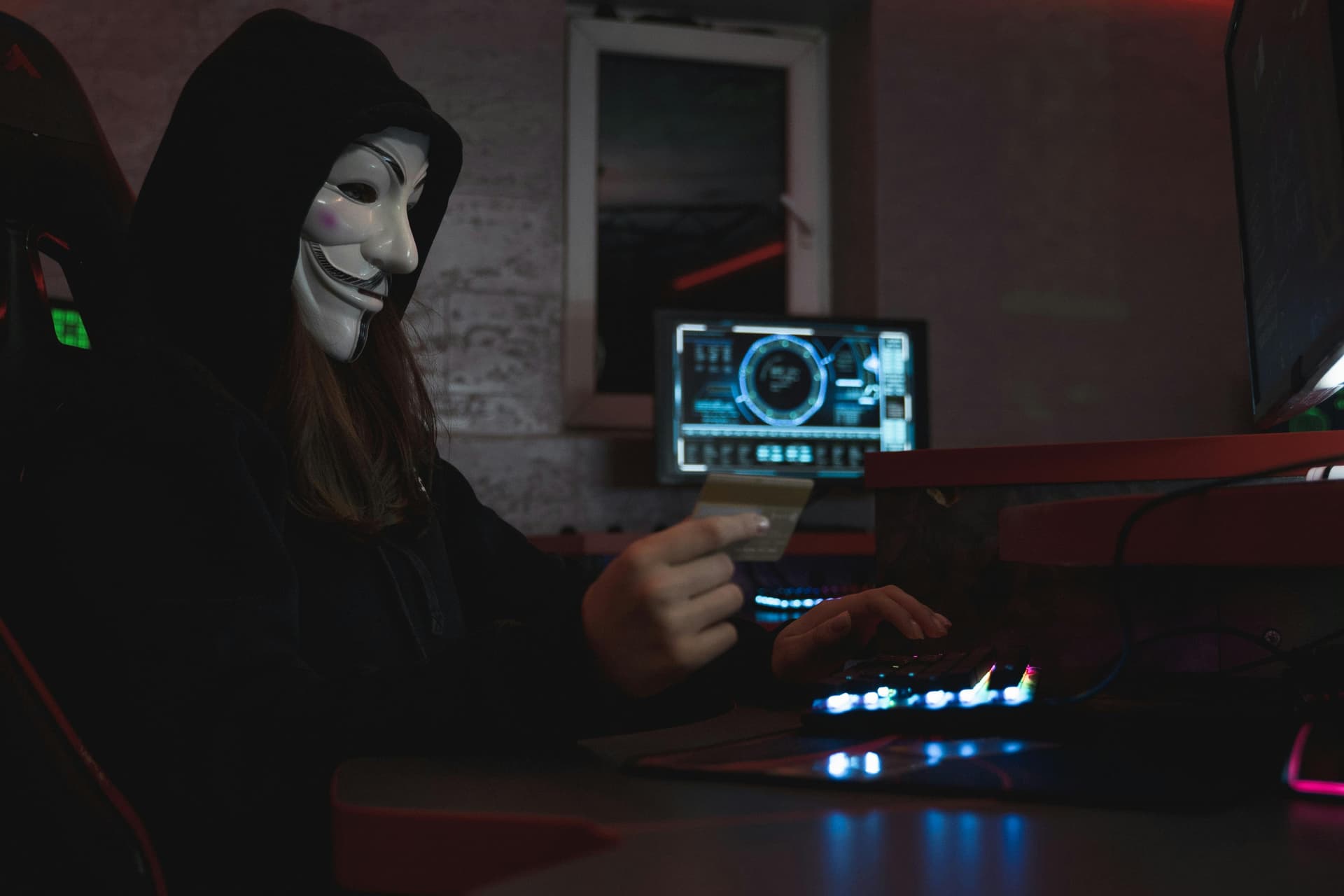 Hacker with laptop